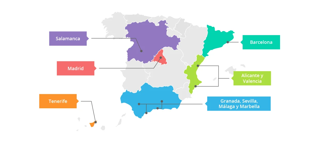 mapa de familias anfitrionas